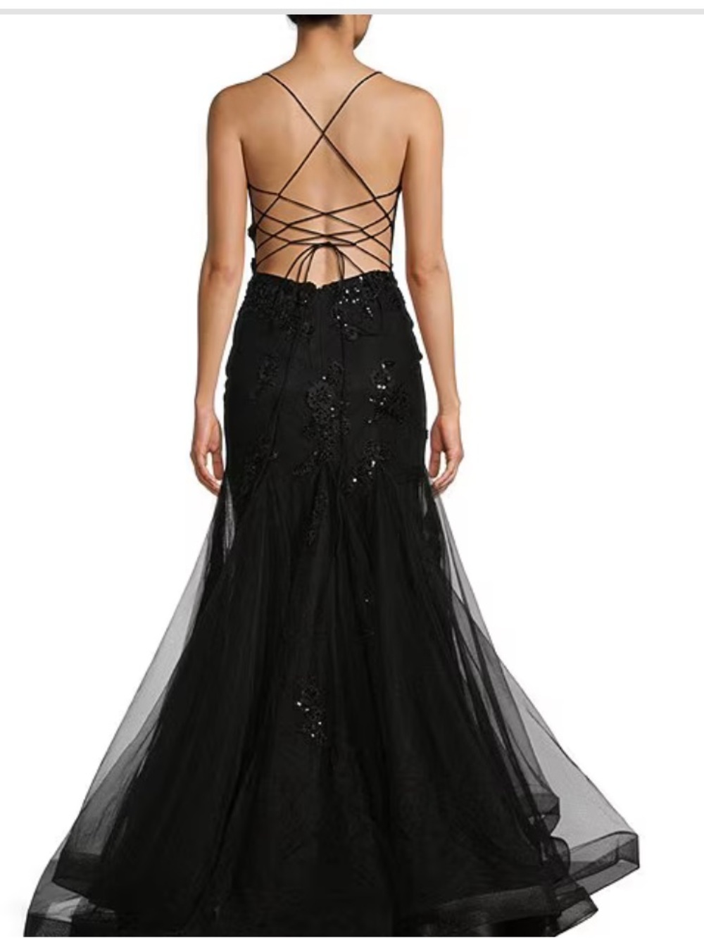 GB Mermaid Beaded Applique Lace Back Gown
$379.00 NWT size 3 - Picture 7 of 15